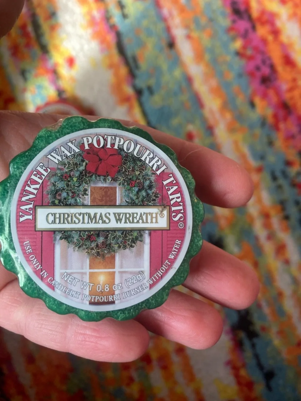 🌷5/$25Yankee Candle Macintosh & Christmas Wreath Wax Potpourri Tarts - Picture 4 of 5
